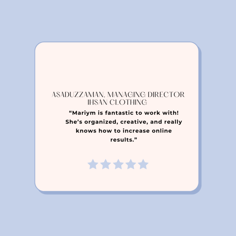 blue minimalist quote reviews instagram post